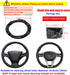 Mandark Car Steering Wheel Cover, Elastic Stretch Leather Anti-Slip Embossing Pattern Steering Wheel Protector, 14.5-15inch Auto Interior Accessor...