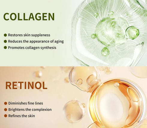 Anti Aging Face Sheet Masks, Coenzyme Q10 Retinol Collagen Facial Masks 10 Sheet, Spa Face Masks Skincare Face Treatment Masks for Deep Repairing ...