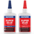 57 Grams (2 oz) 100/1500 CPS (thin/thick) Super Glue All Purpose with Anti Clog Cap. Ca Glue - Adhesive SuperGlue. Cyanoacrylate Glue for Hard Pla...