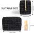 Small Makeup Bag Plaid Tweed Cosmetic Bag for Women Travel Make Up Bag for Purse Makeup Pouch Aesthetic Stuff - Black...
