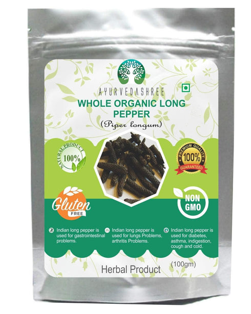 AYURVEDASHREE Whole Long Pepper Best Indian Long Pepper (Pippali) 100 Gm Pack...