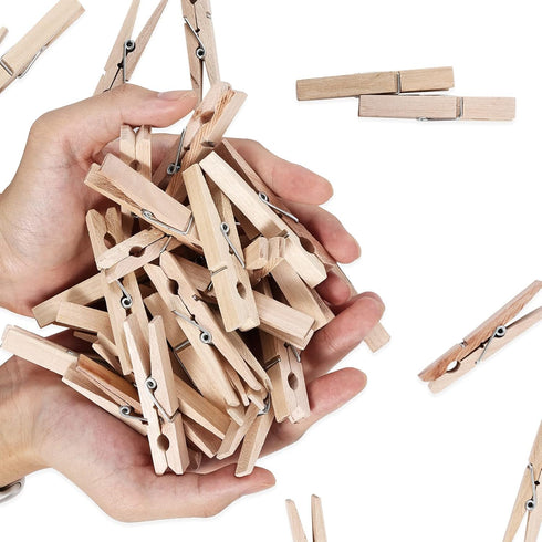 (Pack of 50) Wooden Clothespins About 2-7/8" Long...