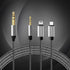 6.56FT MFi Certified Lightning to 1/4 Inch TRS Cable, Within 1/4 to USB C, 3.5mm to 1/4" TRS Adapter,DAC Chip Include, 3-in-1 Stereo 1/4 TRS Cable...