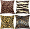 WOMHOPE® 4 Pack - 18" x 18" Short Faux Fur Cushion Decorative Pillow Covers Animal Theme Print Style Square Throw Pillowcase Cushion Covers for So...