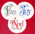 Joy, Noel and Peace Cookie Set by Designer Stencils...