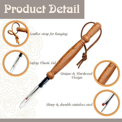 Savina Seam Rippers for Sewing, Remove Stitches and Seams with Precision, Thread Ripping Tool, Hard Wood Professional Multipurpose Durable for Sew...