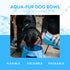 Silipint: Aqua-Fur Silicone Dog Bowl: Hippie Hops -18oz Colapsible/Foldable, Lightweight, Feed & Water Dish, Pet Travel...