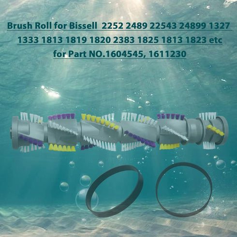 FFsign 2252 Brush Roll & 2 Belts Replacement Compatible with Bissell Cleanview 2252 2254 2489 22543 24899 1327 1333 1813 1819 1820 Vacuum, for Par...
