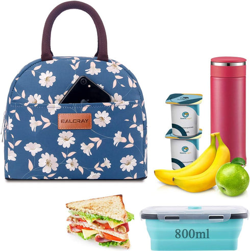BALORAY Lunch Bag for Women Men Insulated Lunch Box for Adult Reusable Lunch Tote Bag for Work, Picnic or Travel (Morning Glory)...