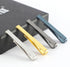 Roctee 4pcs Skinny Tie Clips for Men 1.69 Inch, Tie Clip Tie Bar Tie Bars Pins Clasps Set for Regular Ties Short Slim Thin Ties with Box Black Blu...