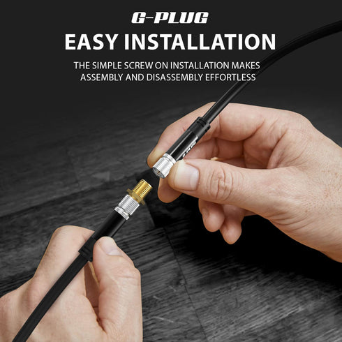 G-PLUG F81 Coaxial Cable Connectors - Exceptional Signal Quality and Durability for Uninterrupted Connectivity...