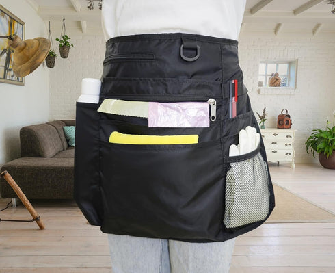 Waterproof Cleaning Apron with 8 Pockets,Housekeeping Uniform Supplies,Durable Caddy Costume Work Apron...