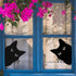 Metal Black Cat Garden Decorations, Outdoor Cat Yard Art Decor, Lawn Ornament Halloween Cat Gift for Cat Lovers, Funny Courtyard Animal Silhouette...