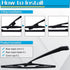 Rear Wiper Arm Blade, Replacement for Honda Odyssey 2011-2017 - ZOFFI Back Windscreen Wiper Assembly Replacement - All Season Natural Rubber Clean...
