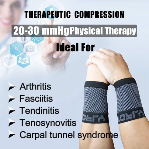 Compression Wrist Sleeve - Medical Wrist Support for Men &Women-Improve Circulation and Recovery, Help Relieve Sore Muscles...