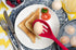 Silicone Nonstick Slotted Spoons Set 2,High Heat Resistant, Hygienic Design Cooking Baking Spoons Set for Cooking Stirring, Mixing and Serving,Red...