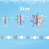 JULMELON 15Pcs Frozen 3D Hanging Snowflakes Decorations, Holographic Snowflakes Garland Silver Snowflakes for Winter Wonderland Decorations Frozen...