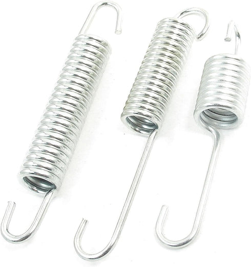 uxcell 3 in 1 Ring Metal Motorcycle Kickstand Spring Silver Tone...