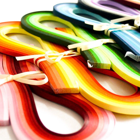 JUYA Multi-color Quilling Strips Set 720 Strips 36 Colors 54cm Length/strip Paper Width 10mm...