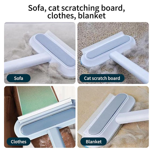Pet Hair Remover, 4 in 1 Multifunctional Pet Hair Removal Broom, Window Screen Cleaning Brush, Pet Hair Remover Tool with Handle for Carpets, Rugs...