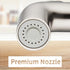 Houtingmann Kitchen Side Sprayer with Hose and Holder - Sprayer with 17 Adapters, Brushed Nickel...