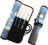 Paint Brush Holder Art Supplies, Artist Brush Holder & Storage Organizer Roll-Up Case Bag, Protect Acrylic Oil Watercolor Paintbrushes (Starry Nig...