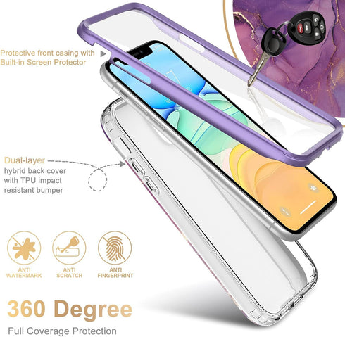 Esdot Compatible with iPhone 12 Pro Max Case with Built-in Screen Protector,with Fashionable Designs for Women Girls,Protective Phone Case for App...