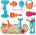 deAO Kids Beach Sand Toys Set Wheat Straw Material Sand Water Wheel Beach Molds Beach Shovel Rake & Watering Can Tool Kit Snow Toys Travel Outdoor...