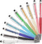 Bling Ballpoint Pens Crystal Diamond Pen Capacitive Touch Screen Stylus with Replacement Refills Rubber Tips for iPhone iPad Kindle Touchscreen De...