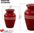 Immortal-Memories Serenity Keepsake Urn for Ashes - Miniature Urns - Mini Jar - Pet Urn -Token Urn with Velvet Bag (Red)...
