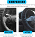 Augeny Fuzzy Car Steering Wheel Cover, Anti-Slip Soft Plush Steering Wheel Protector, 15 Inch Elastic Wheel Covers, Universal Vehicle Interior Win...