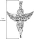 Religious Jewelry .925 Sterling Silver Angel Charm Pendant - Pendant Only...