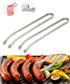 BBQ Sausage Cooking Rotating Tongs, Tongs for Grilling, Tongs for Cooking, Flip Bacon Steak Meat Sausage Vegetables BBQ Tongs, Cooking Tongs Stain...