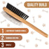 KylePet Dog Brush, Double Sided Pet Slicker Brush with Bamboo Handle for Dogs and Cats Long Hair Pets Grooming Comb for Removing Shedding, Tangles...