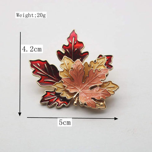 BinaryABC Thanksgiving Brooch Pin,Autumn Fall Leaves Brooch Pin,Maple Leaf Lapel Pin, Thanksgiving Jewelry Accessory Gifts Decoration...