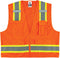 Ergodyne - 24069 GloWear 8248Z ANSI Two-Tone Surveyors Reflective Safety Vest, Orange, 4XL/5XL...