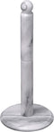 Creative Home Natural Marble Paper Towel Holder Kitchen Towel Dispenser Stand, 5.5" Diam. x 12.5" H, Off-White (Color May Vary)...