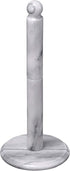 Creative Home Natural Marble Paper Towel Holder Kitchen Towel Dispenser Stand, 5.5" Diam. x 12.5" H, Off-White (Color May Vary)...