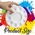 FANDAMEI 20 PCS Round Plastic Paint Tray Palettes, Paint Trays for Kids, Paint Palette Tray, Paint Palettes Paint Pallets with 10 Wells for Adults...
