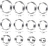 Round Cookie Cutters Set 12 Pieces Bistcuit Cookie Cutters Circle Pastry Cutters Round Donut Ring Molds for Baking for Pastries Doughs Doughnuts...
