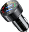 KEWIG Car Charger, 36W Fast Car Charger Adapter, Dual USB Car Charger Fast Charge with Colorful Voltmeter & ON/Off Switch......