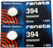 #394 Renata Watch Batteries 2Pcs...