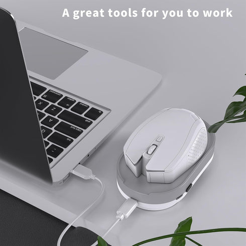 Mouse Jiggler, Undetectable Mouse Mover Device Wiggler Shaker with Drive Free USB Cable and USB C to USB Adapter, Physical Automatically Mouse Mov...