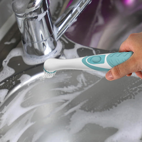 SOARING Electric Cleaning Brush, Electric Grout Brush with 4 in 1 Multiple Brush Heads, Household Cordless Motorized Brush for Grout Corner Bathro...