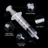 30 Pack 5ml Syringe without Needle for Liquid Measurement Tools Individually Sealed Package for Scientific Labs,Feeding Small Animals,Watering,Dis...
