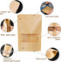 50pcs Kraft Bags with Window 4.7x7.8 Inches Brown Reusable Sealable Zip Lock Food Storage Stand up Paper Pouches for Home or Business...