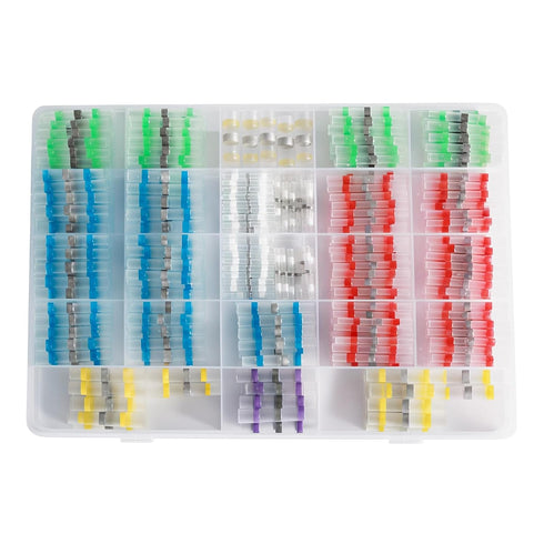 400pcs Solder connectors with Heat Shrink Waterproof Electrical Docking Joints for Sealing Wire Connections. DIY Electrical Connection Wiring and ...