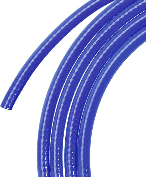 MECCANIXITY Pneumatic Air Hose PU Braid Tube 5mm(3/16'') IDx8mm(5/16'') ODx9.84Ft Blue for Air Compressor, Liquid Convey...