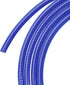 MECCANIXITY Pneumatic Air Hose PU Braid Tube 5mm(3/16'') IDx8mm(5/16'') ODx9.84Ft Blue for Air Compressor, Liquid Convey...