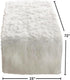 Faux Fur Design Table Runner, 15"x72", White...